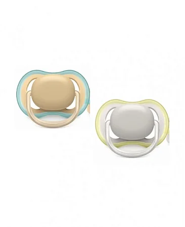 Chupeta Ultra Air Bege/Cinza 0 a 6 meses - Philips Avent