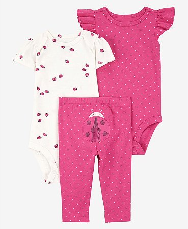 Conj 3 peças Joaninha Pink - 24m(18 a 24 meses) - Carter's