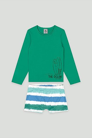 Conjunto UV Sunga Verde Ocean - Tam 6 - Quimby