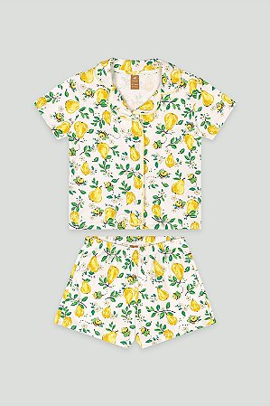 Pijama Americano Short Pera - Tam 2 - Up Baby