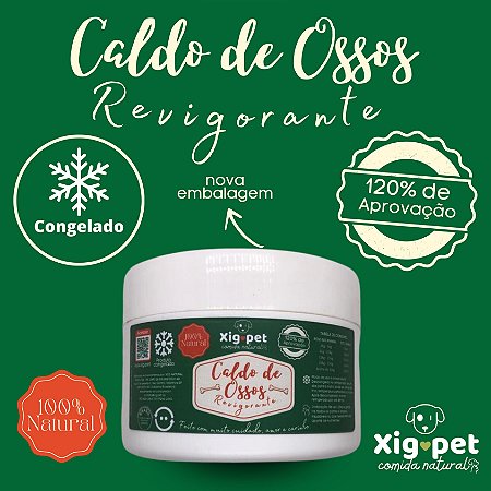 Caldo de Ossos Revigorantes para Cães e Gatos | 100% Natural | Congelados