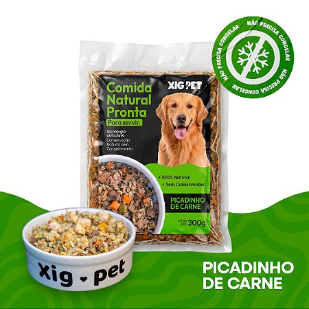 ALIMENTAÇÃO 100% NATURAL SEM CONGELAR - PICADINHO DE CARNE