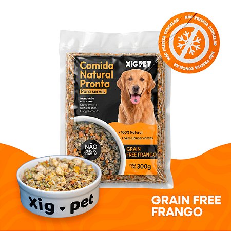 ALIMENTAÇÃO 100% NATURAL SEM CONGELAR | GRAIN FREE FRANGO