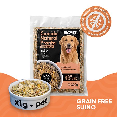 ALIMENTAÇÃO 100% NATURAL SEM CONGELAR | GRAIN FREE SUINO