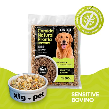 ALIMENTAÇÃO 100% NATURAL SEM CONGELAR | SENSITIVE BOVINO