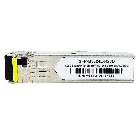 SFP 1.25G 20KM BIDI LC DDM TX1550-RX1310NM B5324L-R20D