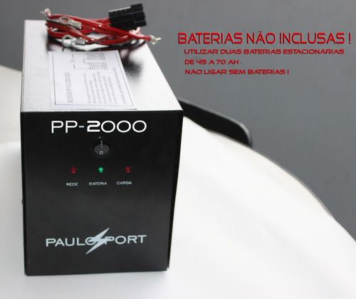 Nobreak Pp 2000BE Senoidal Onda Pura 2kva ( 2000VA ) - Paulo Port