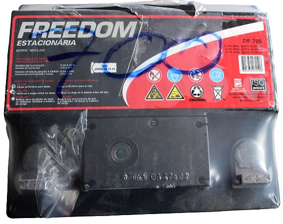 Bateria Estacionária Modelo DF700 45Ah / 50Ah Marca Freedom