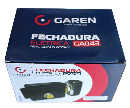 Fechadura Elétrica Sobrepor Reversível Modelo GA043 Garen