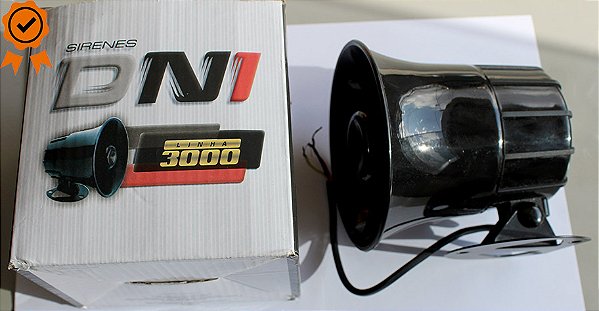 Sirene Para Alarme Com Voz Modelo DNI3190 12V Marca DNI