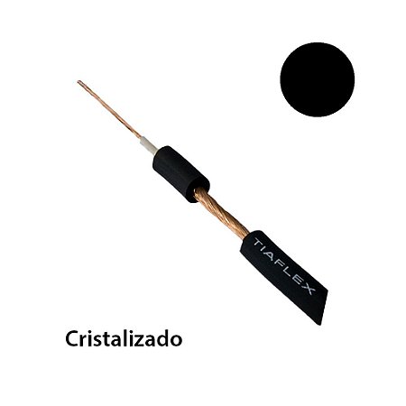 Cabo Audio Frequência Guitarra AF(E) 1 x 0,50mm 2 - Preto - rolo com 100 mts