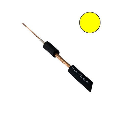 Cabo Audio Frequência Guitarra AF(E) 1 x 0,50mm 2 - Amarelo - rolo com 100 mts