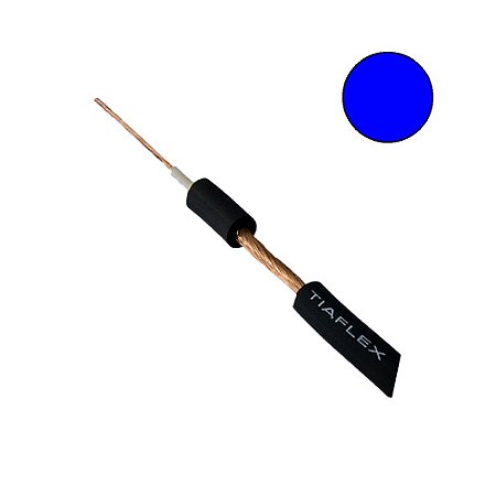 Cabo Audio Frequência Guitarra AF(E) 1 x 0,50mm 2 - Azul - rolo com 100 mts