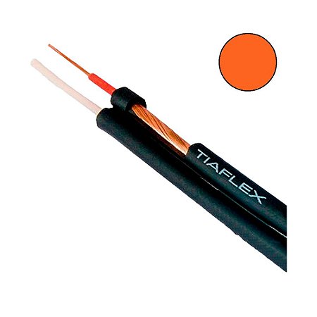 Cabo de Áudio Estéreo Philips 2 x 0,20mm 2 - Laranja - rolo com 100 mts