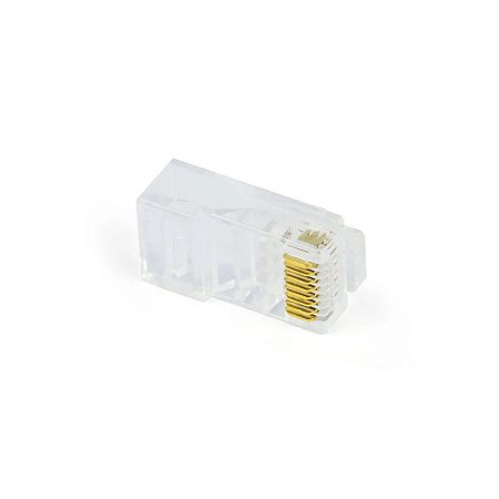 Conector Cat6 Macho 16 Microns de ouro Speedlan