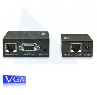 Extensor VGA 300 metros com áudio ativo