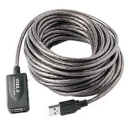 Cabo Extensor Usb 30 Metros Com Repetidor