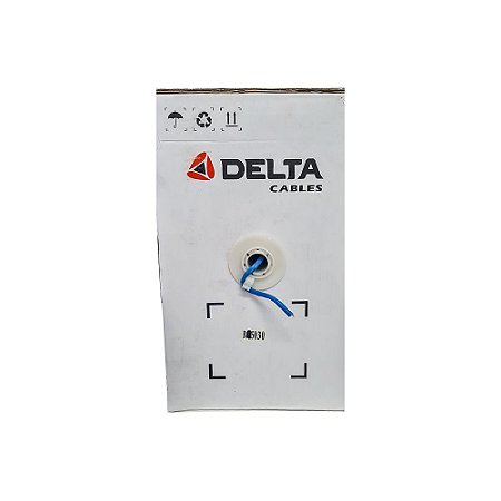 Cabo de rede Cat5e UTP Cm 305 metros Azul - Delta cable