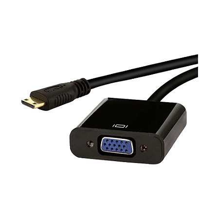 Conversor Adaptador Mini HDMI para VGA  JCINFRA