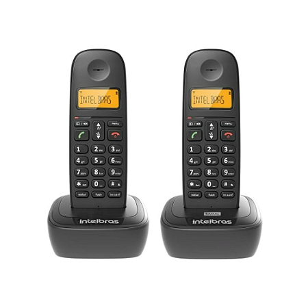 TELEFONE SEM FIO COM RAMAL TS 2512 PRETO - STS