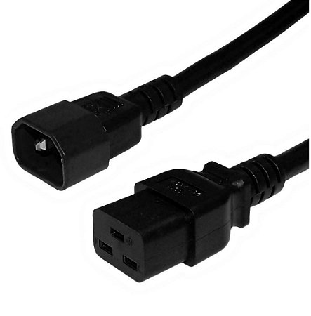 Cabo de  Força IEC C19 x C14 3 metros 20A Nacional
