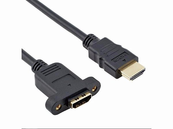 Extensão HDMI para painel embutir com rosca 30 Cm