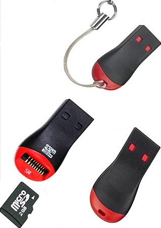 Leitor micro SD para USB 2.0