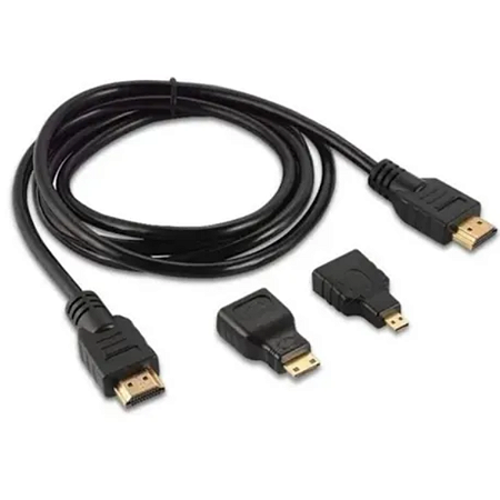 Cabo Hdmi 1.5m It-blue Kit Adaptadores 3 Em 1 Le-6623