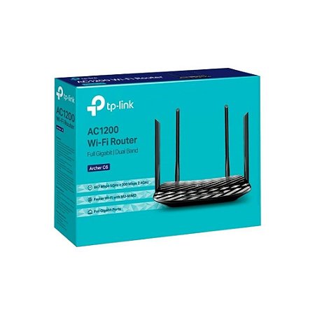 Roteador 4 Antenas Full Gigabit Archer C6 Ac1200 - Tp-link