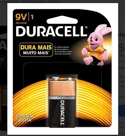 Bateria Duracell 9V Alcalina
