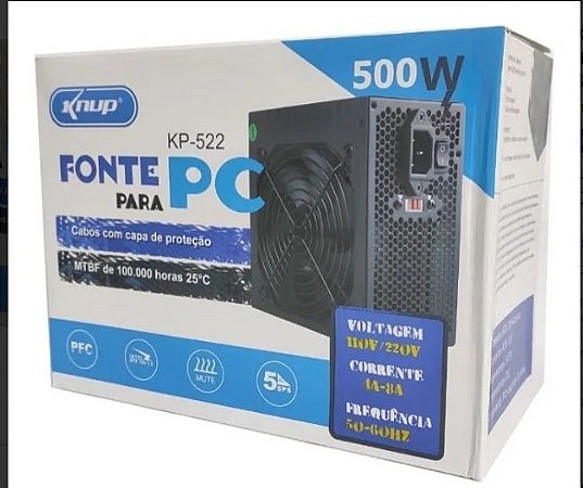 Caixa ATX com fonte 500w