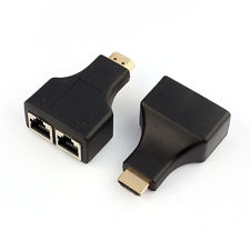 Extensor Hdmi Via Cat5 Cat6 Até 30 Metros