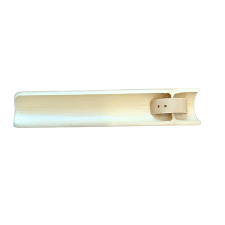Incensário de Bambú Duplo Artesanal Envernizado Aromá 23 cm