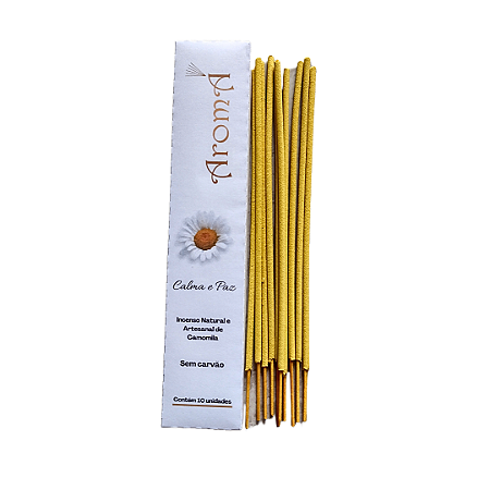 Incenso Natural e Artesanal de Camomila Aromá Cx 10 un – Calma e Paz