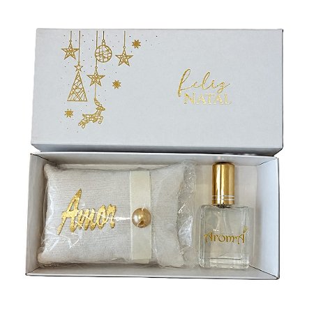 Kit Sachê Perfumado e Perfume de Ambiente Aromá - Cx Feliz Natal