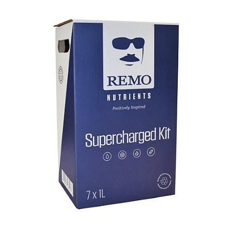 SUPERCHARGER KIT by REMO NUTRIENTS opção Mini 7 x 250ml, Master 7 x 1L,  PRO 7 x 4L e PRO XL 10L