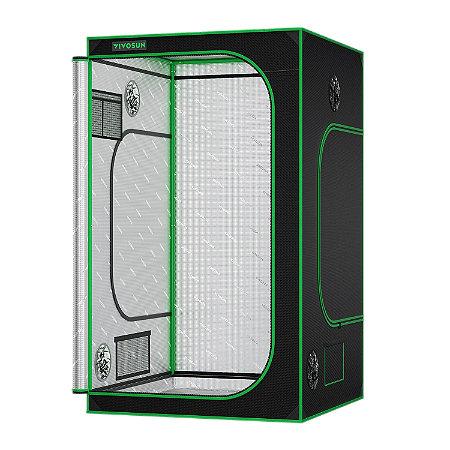 ESTUFA AGRICOLA PORTATIL PARA CULTIVO INDOOR PRE-FABRICADAS EM METAL/ LONA REFLETIVA 600D VIVOSUN 60X60X90cm