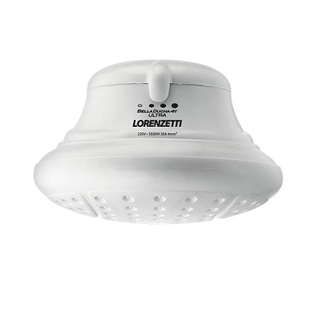 Chuveiro Elétrico De Parede Lorenzetti Bella Ducha 4t Branco 6800w 220v