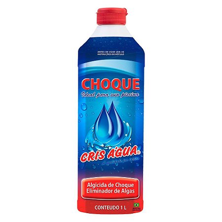 Algicida Choque Eliminador De Algas 1lt Cris Água