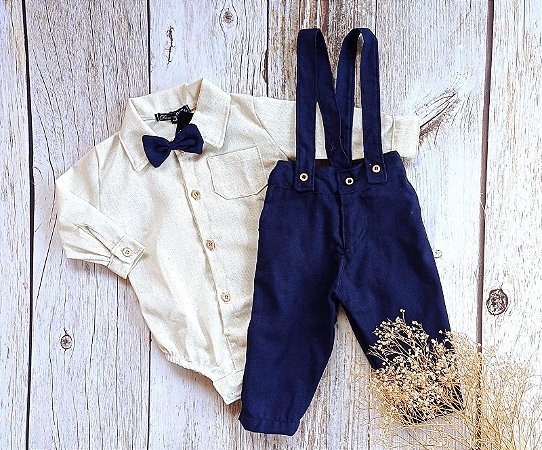 Look Pietro azul marinho - Body