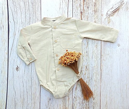 Body Guto natural - Manga longa