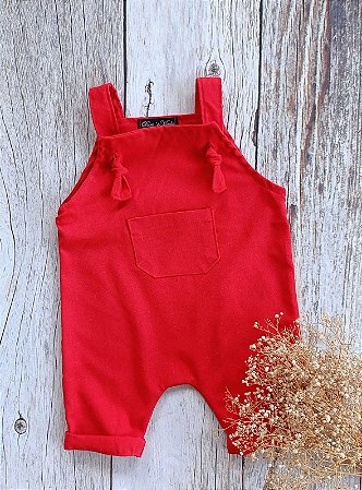 Jardineira Bryan vermelha