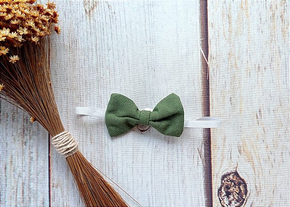 Gravata Borboleta - Verde musgo