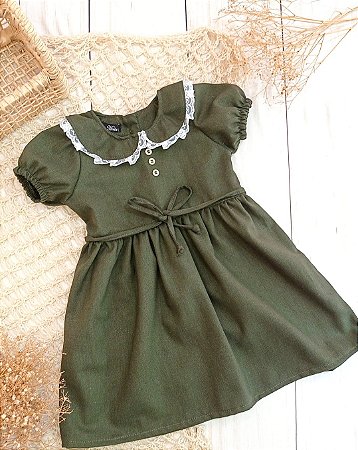 Vestido Amanhecer Verde musgo