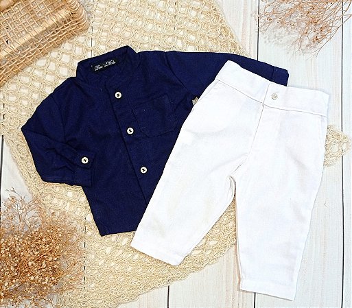 Look Lucca - Azul marinho