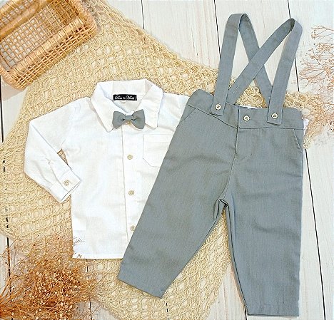 Look Pietro cinza - Camisa