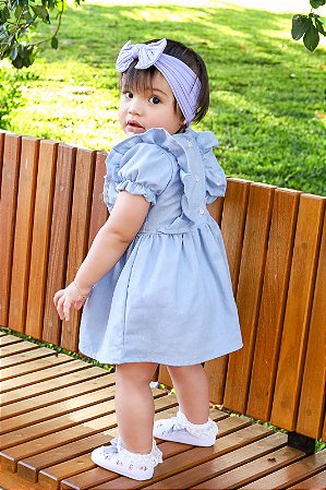 Vestido Anne - Azul serenity