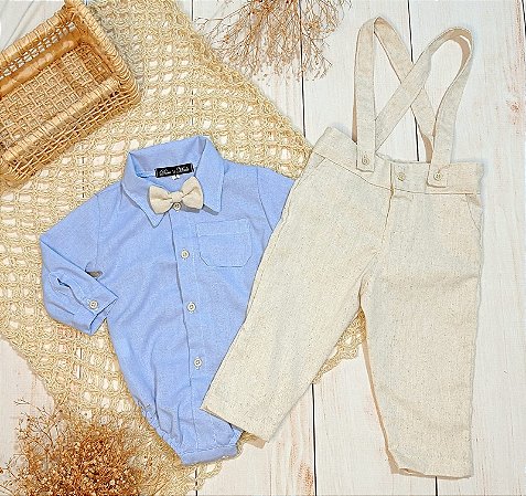 Look Murilo azul serenity - Manga longa