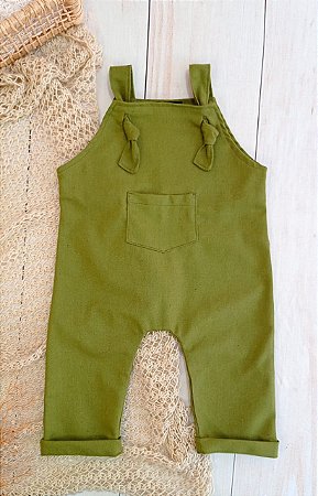 Jardineira verde oliva - Longa