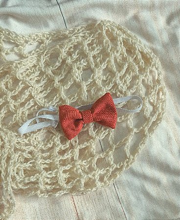 Gravata borboleta terracota